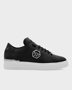 Czarne skórzane sneakersy Hexagon