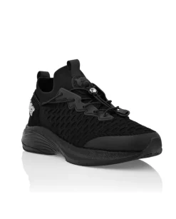 Czarne sneakersy sportowe z logo