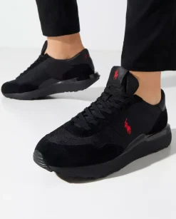 Czarne sneakersy Train 89 z logo