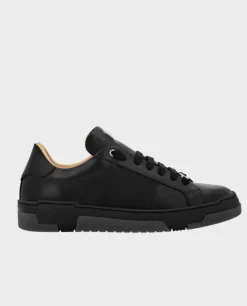 Czarne sneakersy ze skóry