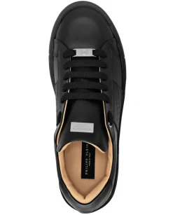 Czarne sneakersy ze skóry