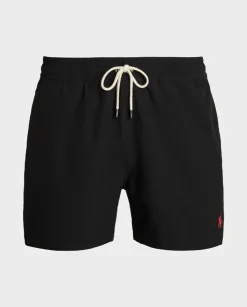Czarne spodenki kąpielowe Stretch Slim Fit