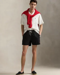 Czarne spodenki kąpielowe Stretch Slim Fit