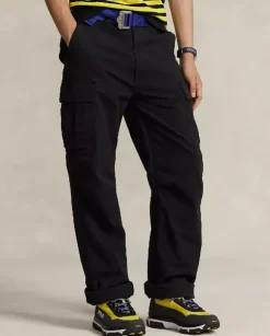 Czarne spodnie cargo Relaxed Fit