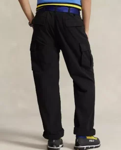 Czarne spodnie cargo Relaxed Fit