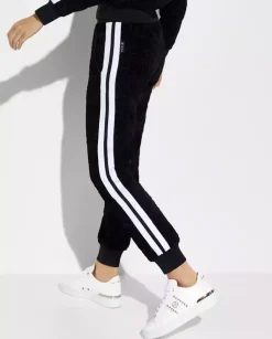 Czarne spodnie dresowe w monogram