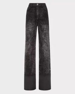 Czarne spodnie jeansowe z logo Palace Fit