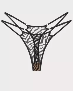 Czarne stringi Kylie Straps