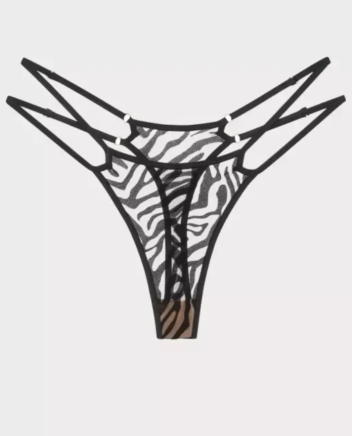 Czarne stringi Kylie Straps