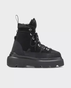 Czarne zamszowe buty Matilda