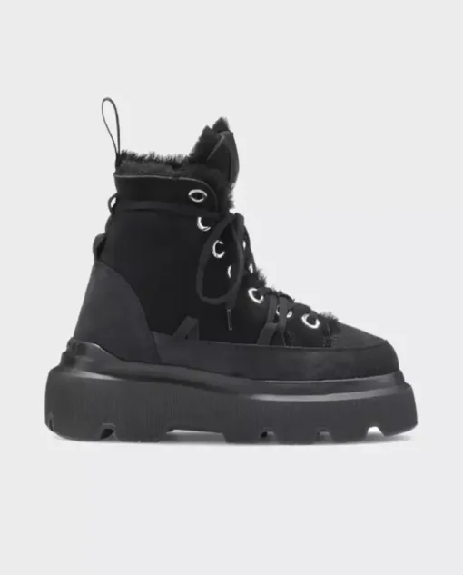 Czarne zamszowe buty Matilda