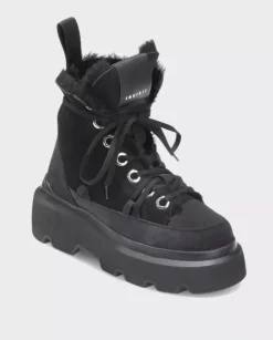 Czarne zamszowe buty Matilda