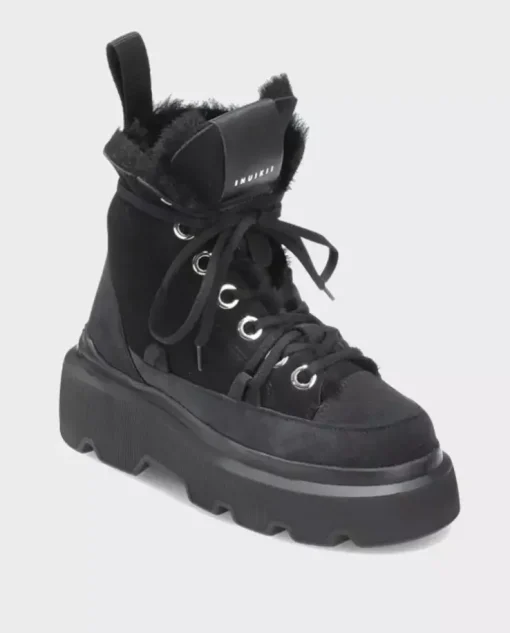 Czarne zamszowe buty Matilda