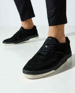 Czarne zamszowe sneakersy Ace