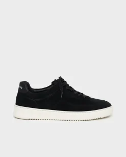 Czarne zamszowe sneakersy Mondo