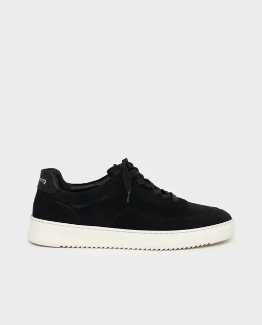 Czarne zamszowe sneakersy Mondo