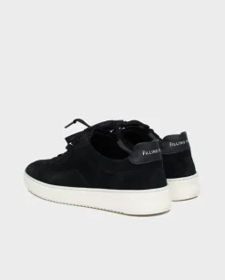 Czarne zamszowe sneakersy Mondo