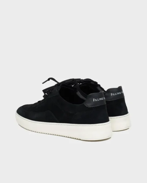 Czarne zamszowe sneakersy Mondo