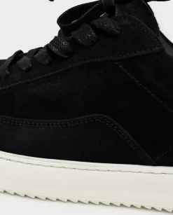 Czarne zamszowe sneakersy Mondo