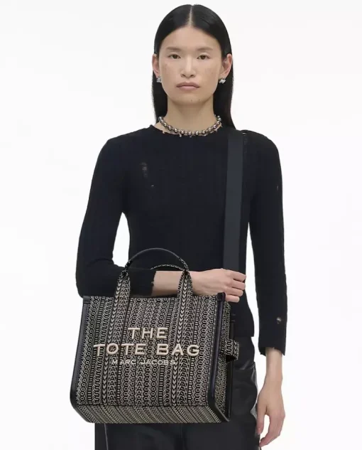 Czarno-biała torba The Tote Medium