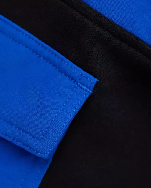 Czarno-niebieska bluza z logo