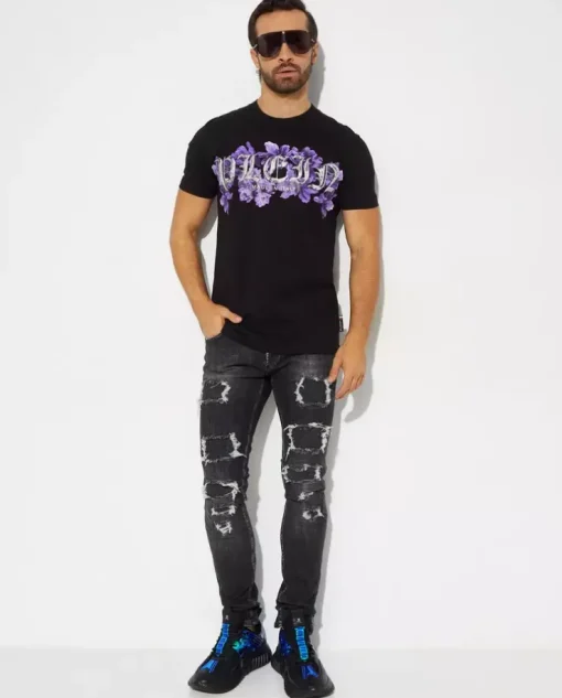 Czarno-szare jeansy Super Straight