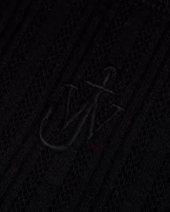 Czarny bawełniany top z logo