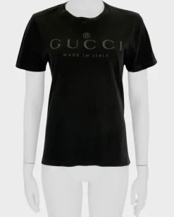Czarny bawełniany t-shirt