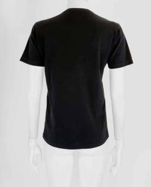 Czarny bawełniany t-shirt