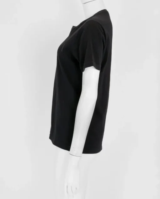Czarny bawełniany t-shirt