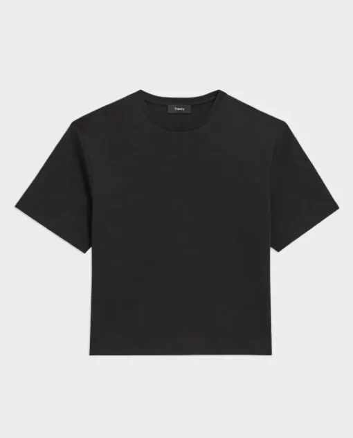 Czarny bawełniany t-shirt