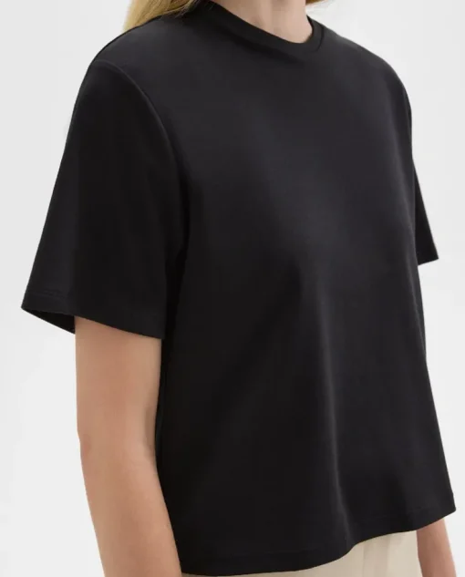 Czarny bawełniany t-shirt