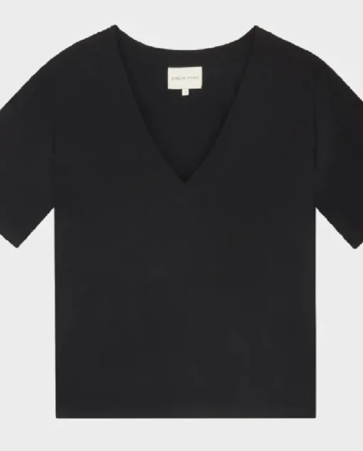 Czarny bawełniany t-shirt