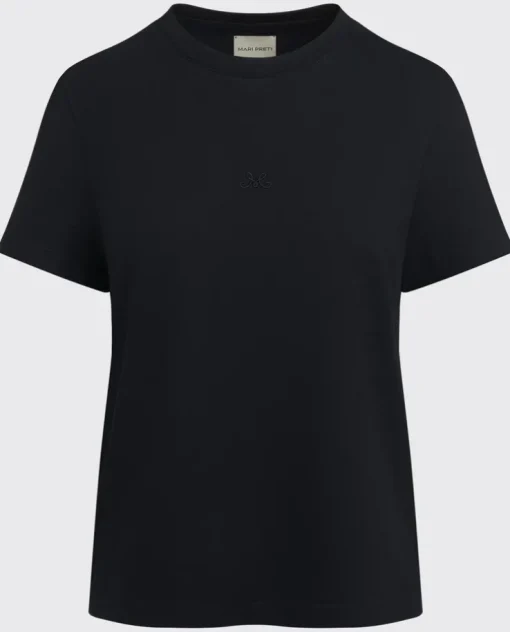Czarny bawełniany t-shirt Essenza