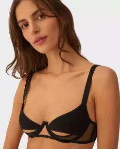 Czarny biustonosz Fantasie