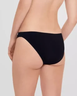 Czarny dół od bikini z logo