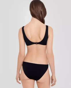 Czarny dół od bikini z logo