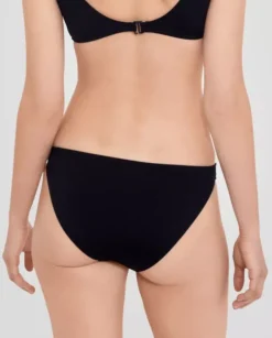 Czarny dół od bikini z logo