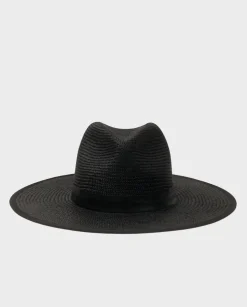 Czarny kapelusz Panama Fedora