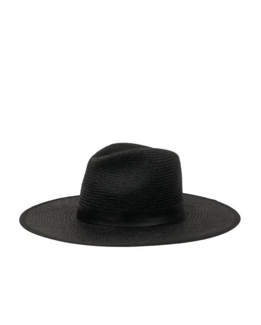 Czarny kapelusz Panama Fedora