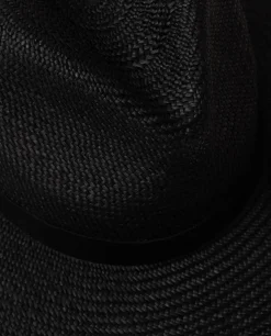 Czarny kapelusz Panama Fedora