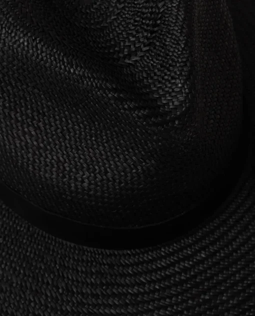 Czarny kapelusz Panama Fedora