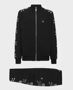 Czarny komplet dresowy Skull & Bones