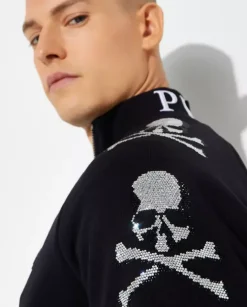 Czarny komplet dresowy Skull & Bones