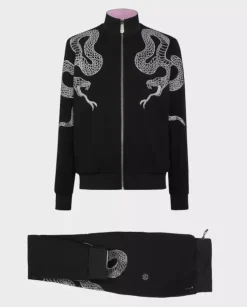 Czarny komplet dresowy Snake
