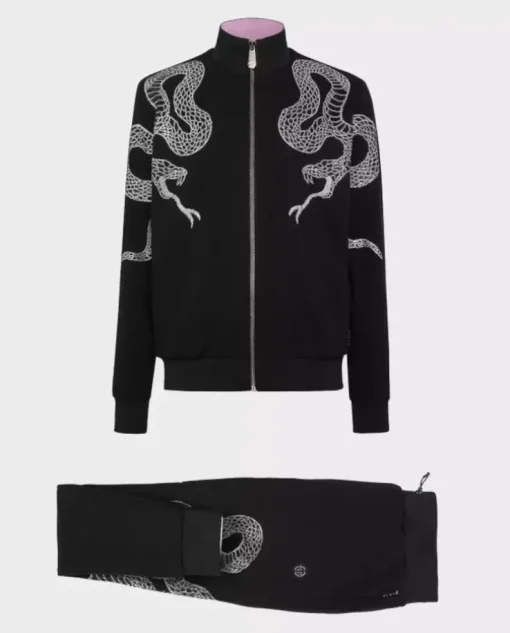 Czarny komplet dresowy Snake