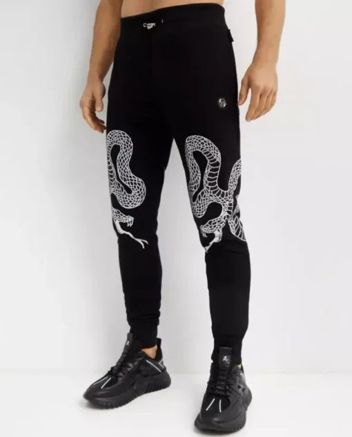 Czarny komplet dresowy Snake