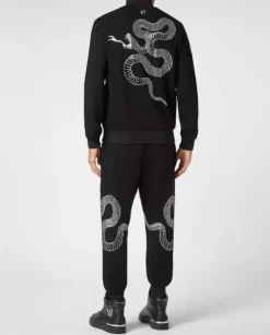 Czarny komplet dresowy Snake