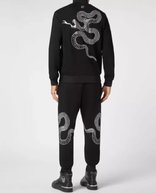 Czarny komplet dresowy Snake