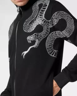 Czarny komplet dresowy Snake